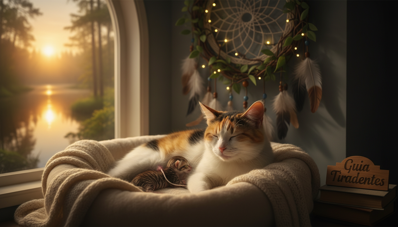 sonhar com gata parindo