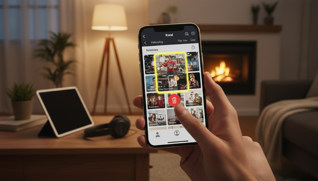 Como Excluir Vídeo Do Kwai?