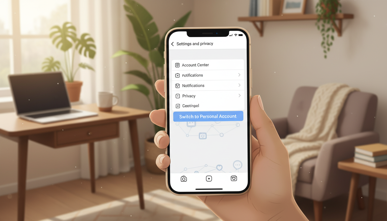Como Reverter O Instagram Para Conta Pessoal?